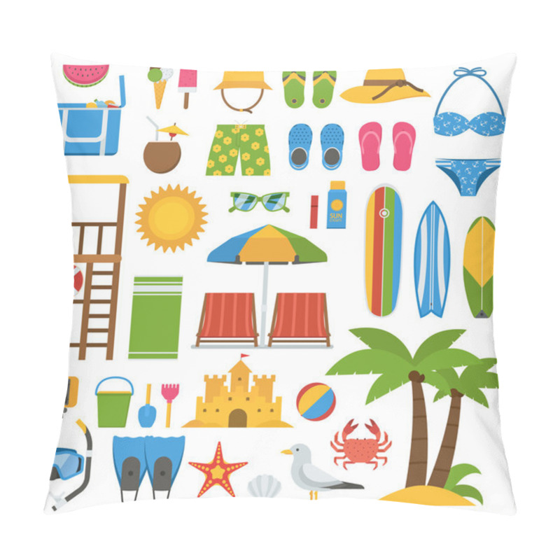 Personality  Summer Beach Item Set Pillow Covers