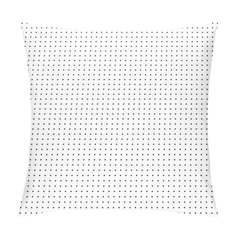 Personality  Black White Geometric Polka Dot Seamless Vector Pattern. Monochromatic Simple Halftone Background. Monochrome Decorative Dotted Wallpaper. Halftones Effect Modern Minimal Repeating Texture. Bold Medium Regular Small Tiny Light Symmetric Straight Pillow Covers