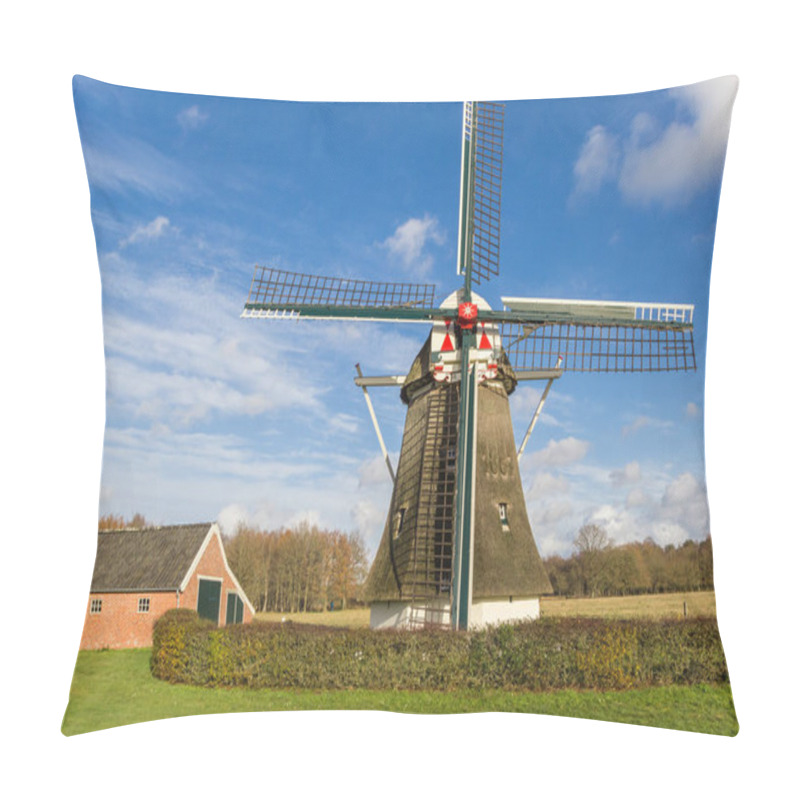 Personality  Historic Windmill In The Nature Reserve Of Oudemolen, Netherlands Pillow Covers