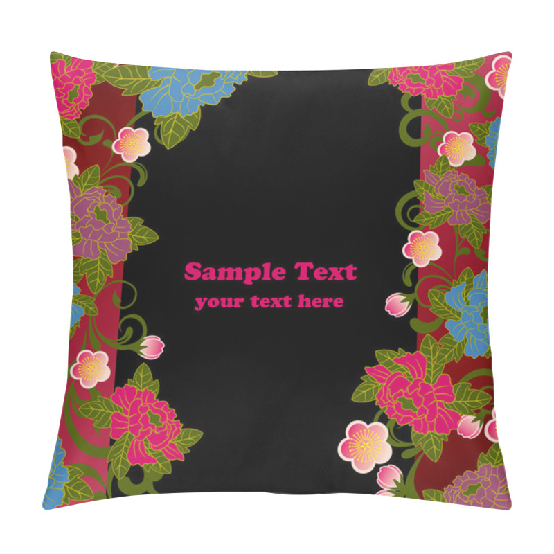 Personality  Cherry Blossoms Frame Pillow Covers