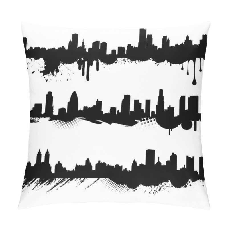 Personality  Grunge City Pillow Covers