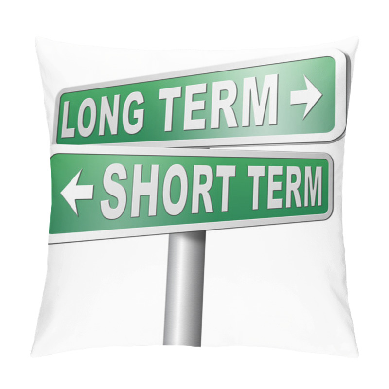 Personality  Long Or Short Term Planning Or Thinking Pillow Covers