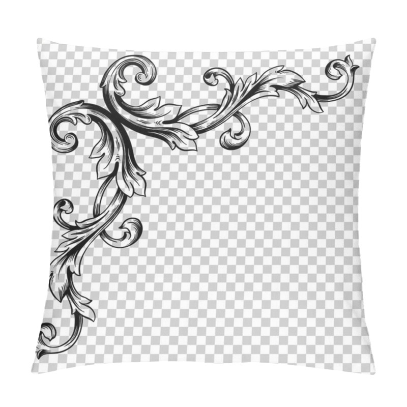 Personality  Isolate Corner Ornament In Baroque Style Pillow Covers