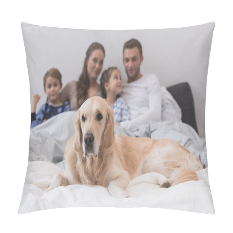 Personality  Dog With Family Pillow Covers