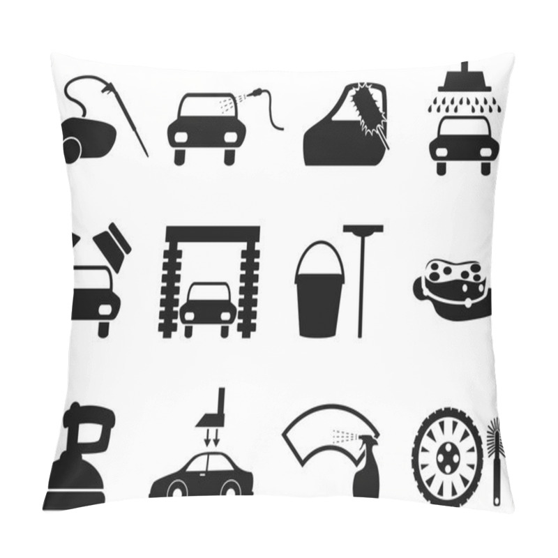 Personality  Car Washing Pillow Covers