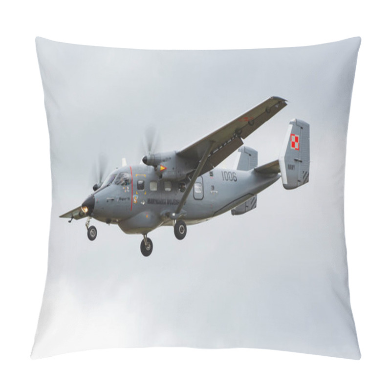 Personality  Geilenkirchen, Germany - June 30, 2017: Military Transport Plane At Air Base. Air Force Flight Operation. Aviation And Aircraft. Air Defense. Military Industry. Fly And Flying. Pillow Covers