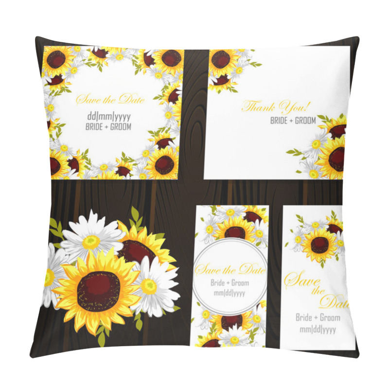 Personality  Set Of Invitations Cards Pillow Covers