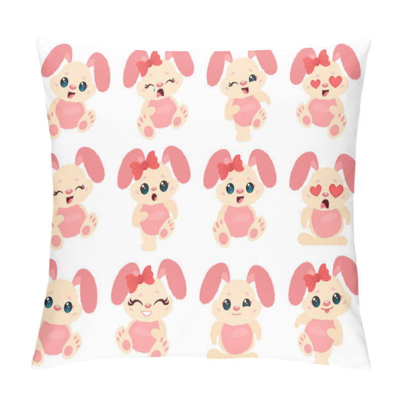 Personality  Happy Cartoon Bunny Pillow Covers