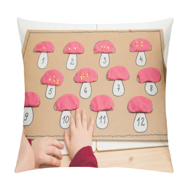 Personality  Kid Learns To Count. Logical Tasks For The Preschool Class. Child Employment, Fine Motor Skils Training, Learning To Keep Focus, Task Completion, Children Motivation. DIY Montessori Activities. Pillow Covers