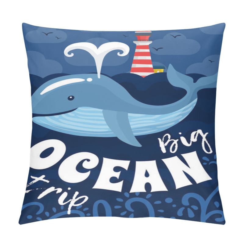 Personality  Ocean Trip Poster Pillow Covers