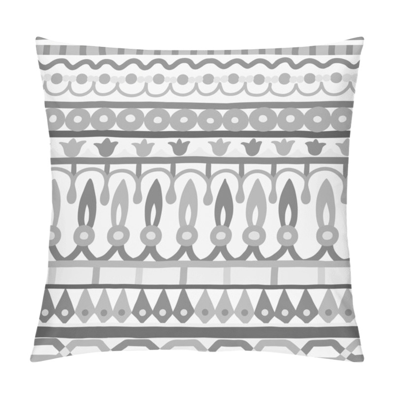 Personality  Ethnic Seamless Stripe Pattern. Vector Illustration For Your Cute Design. Borders And Frames. Pillow Covers