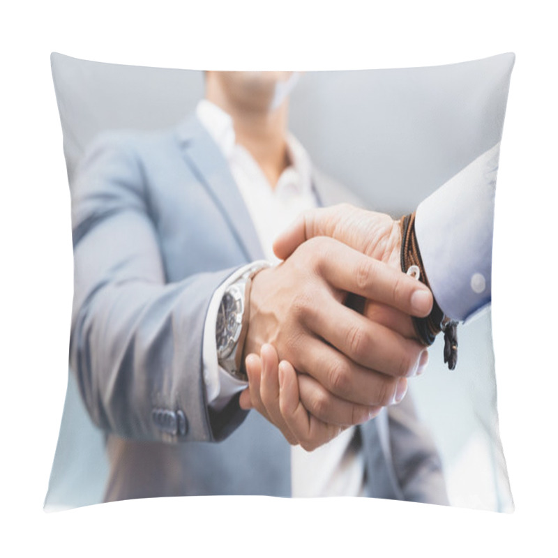 Personality  Handshake Of Businessmenoncepts - Soft Focus Pillow Covers