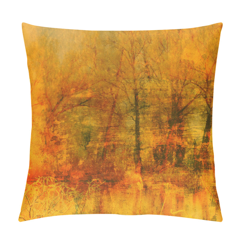 Personality  Art Grunge Landscape Background Pillow Covers