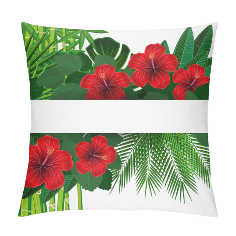 Personality  Tropical Floral Design Background. Pillow Covers