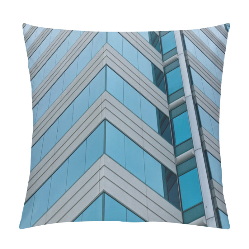 Personality  A Highrise Office Building Made Of Concrete And Glass Pillow Covers