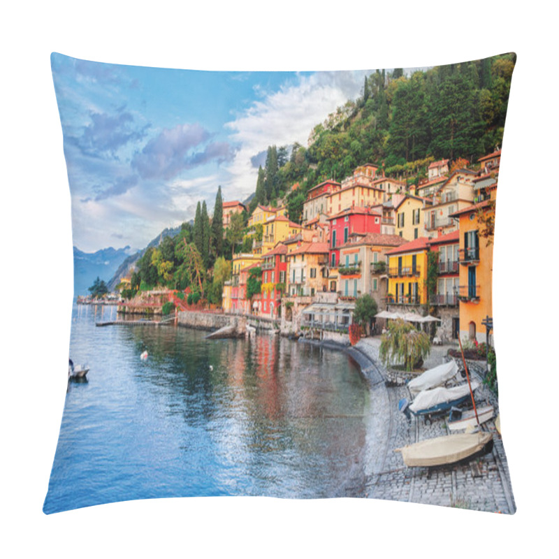 Personality  Town of Menaggio on lake Como, Milan, Italy pillow covers