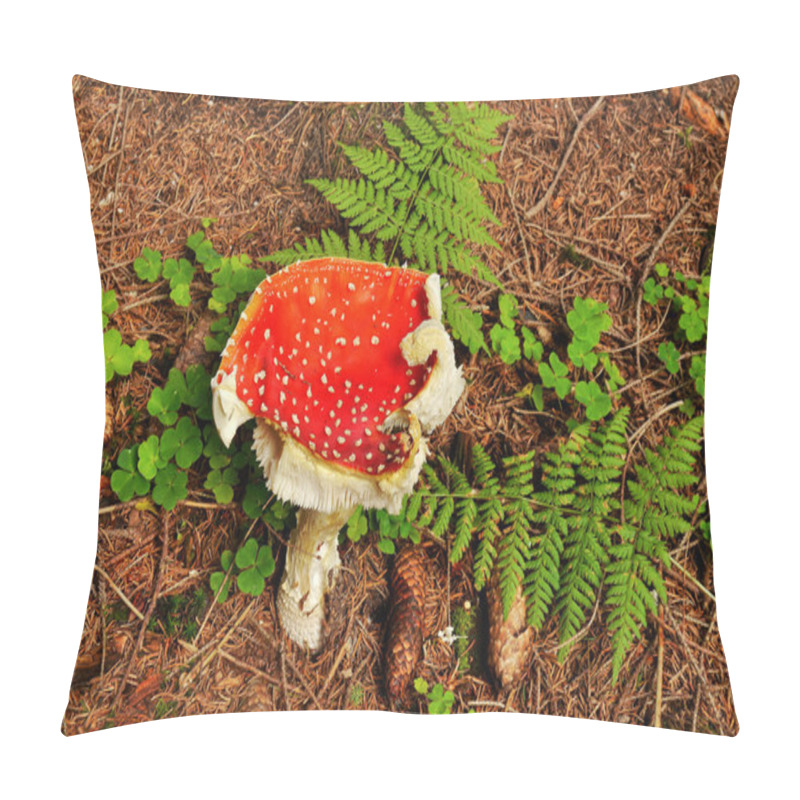 Personality  Amanita Muscaria Mushroom Pillow Covers