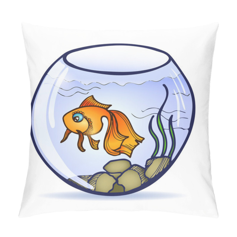 Personality  Goldenfish In Aquarium Pillow Covers