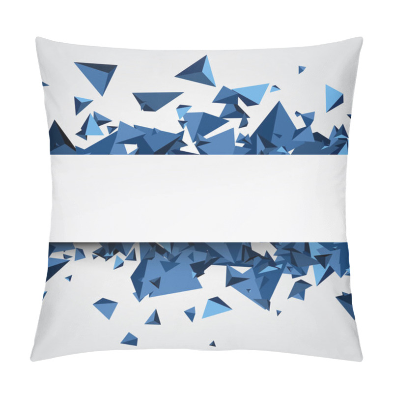 Personality  Blue Trigons Background Pillow Covers