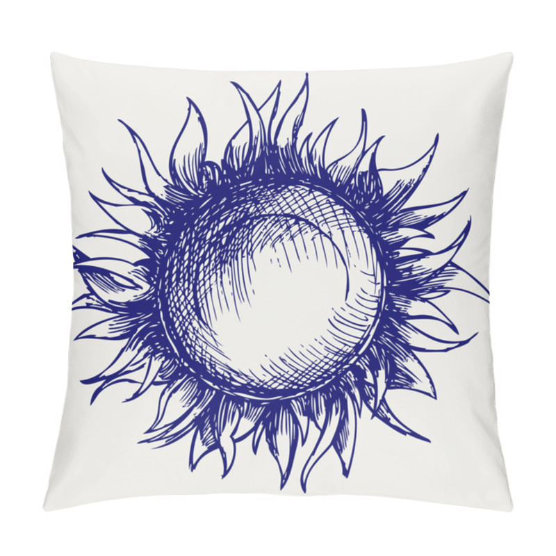 Personality  Sun Icon Pillow Covers