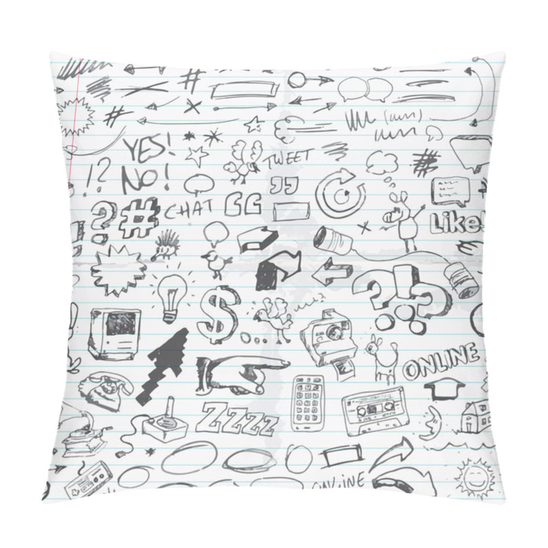 Personality  Doodles Pillow Covers