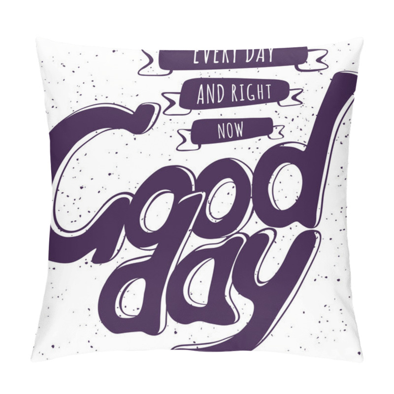 Personality  Motivational Hand Drawn Lettering Poster. Pillow Covers