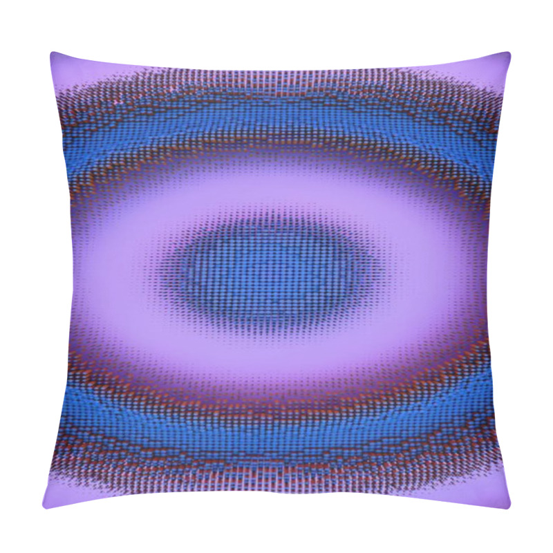 Personality  Abstract Blue And Red Cylinders In 3D Geometric Composition Pillow Covers