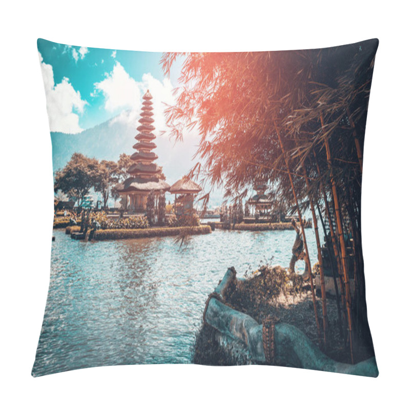 Personality  Pura Ulun Danu Bratan Temple In Bali Pillow Covers