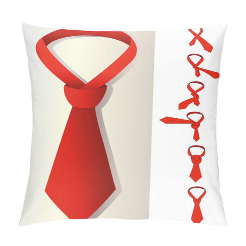 Personality  Red Tie Pillow Covers