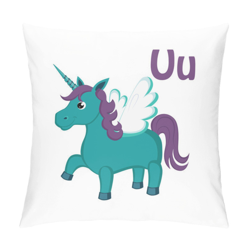 Personality  Unicorn. Funny Alphabet Pillow Covers