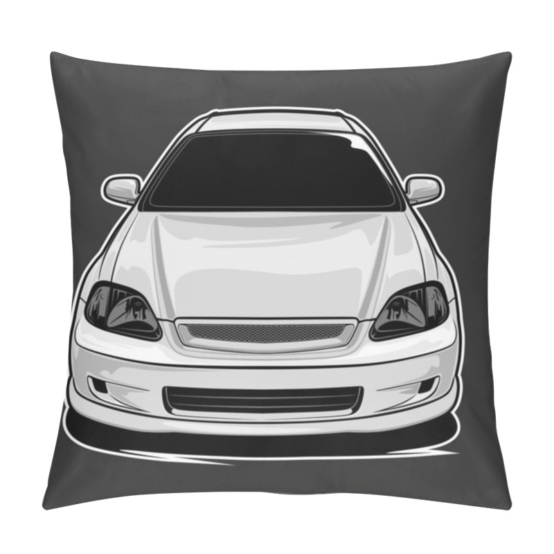 Personality  Car Vector Illustration For Conceptual Design Pillow Covers