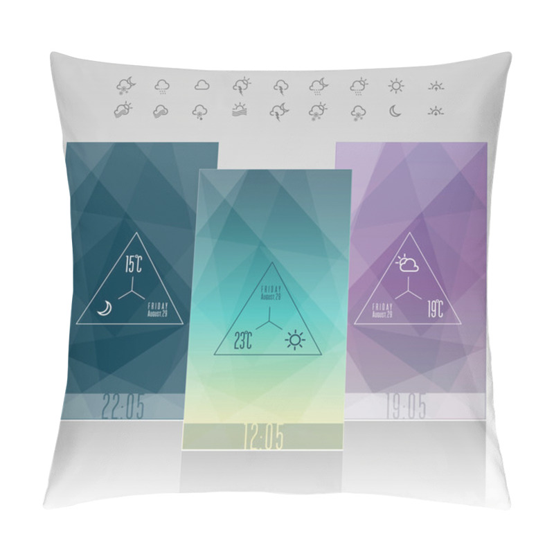 Personality  Mobile Interface Wallpaper Pillow Covers