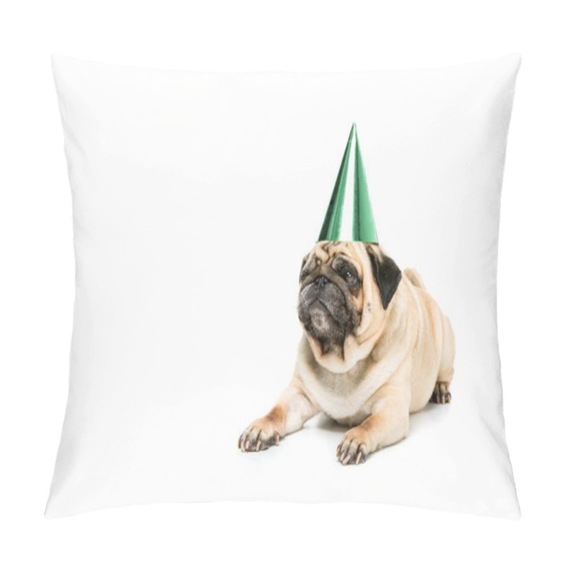 Personality  Dog In Party Hat Pillow Covers