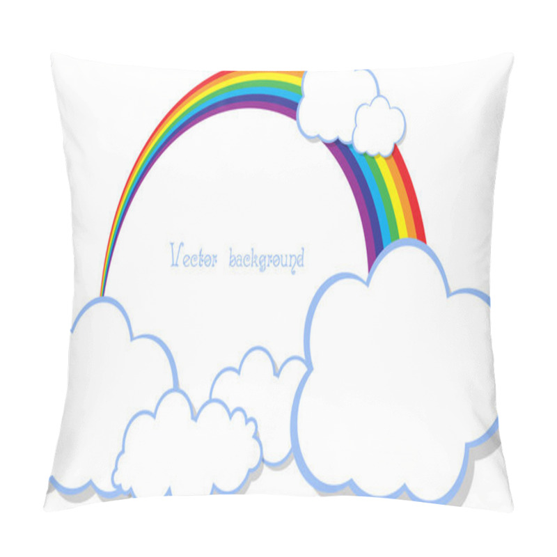 Personality  Cloud Rainbow Vector Pillow Covers