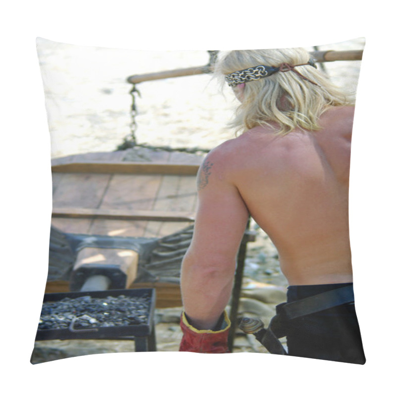 Personality  Blacksmith At Work Pillow Covers