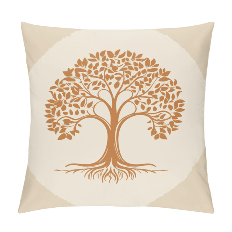 Personality  Abstract Tree Illustration Art Design For Social Media Template Backgrounds. Pillow Covers