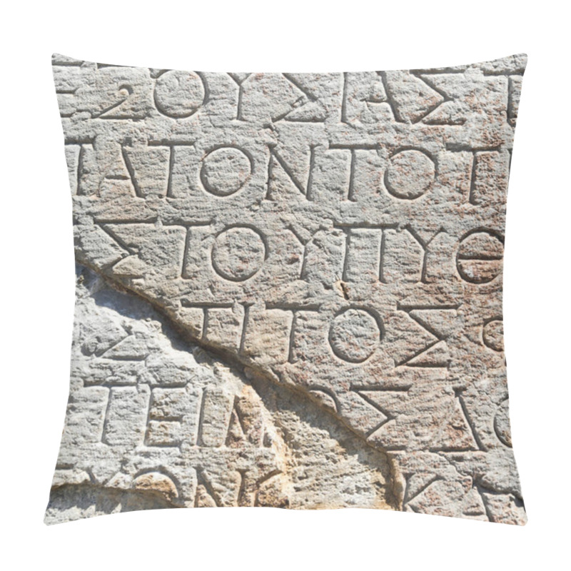 Personality  The Ruins In Delphi, An Archaeological Site In Greece At The Mount Parnassus. Delphi Is Famous By The Oracle At The Sanctuary Dedicated To Apollo. UNESCO World Heritage Pillow Covers