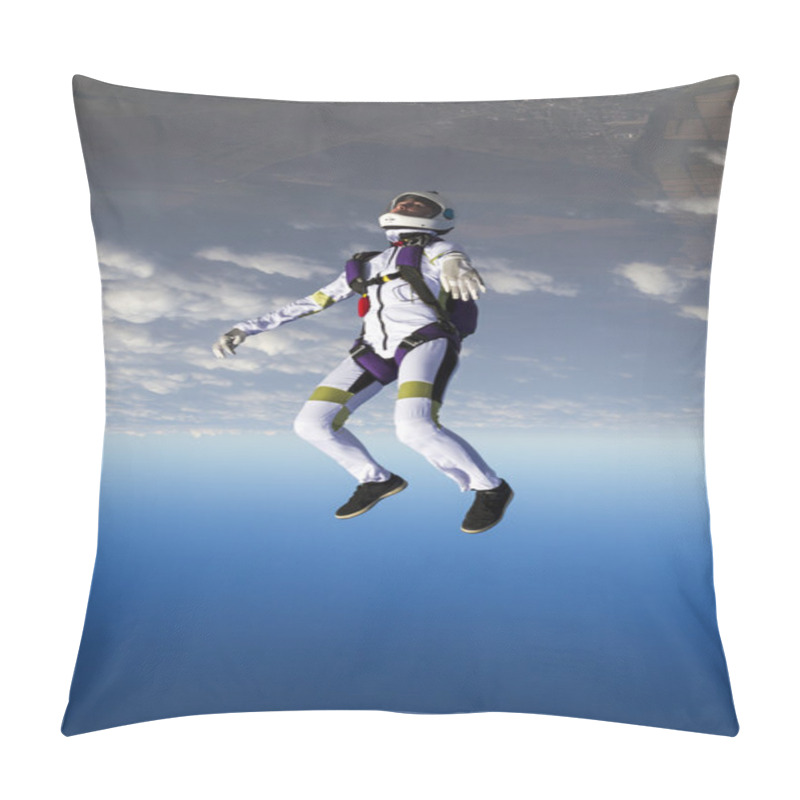 Personality  Parachutist In The Head-down Position. Pillow Covers