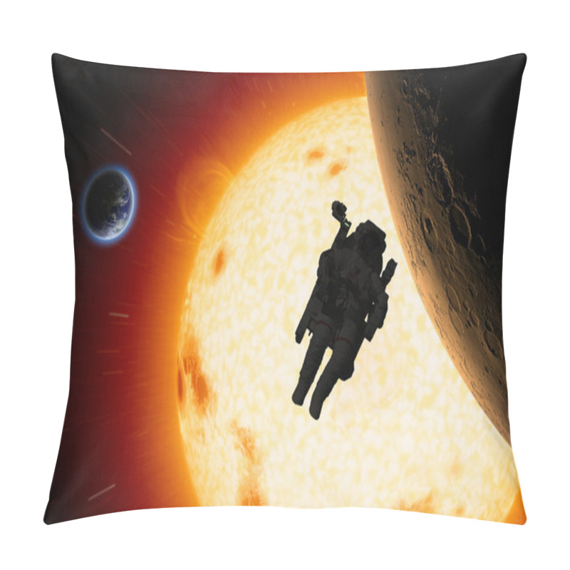 Personality  Astronaut In Open Space Pillow Covers