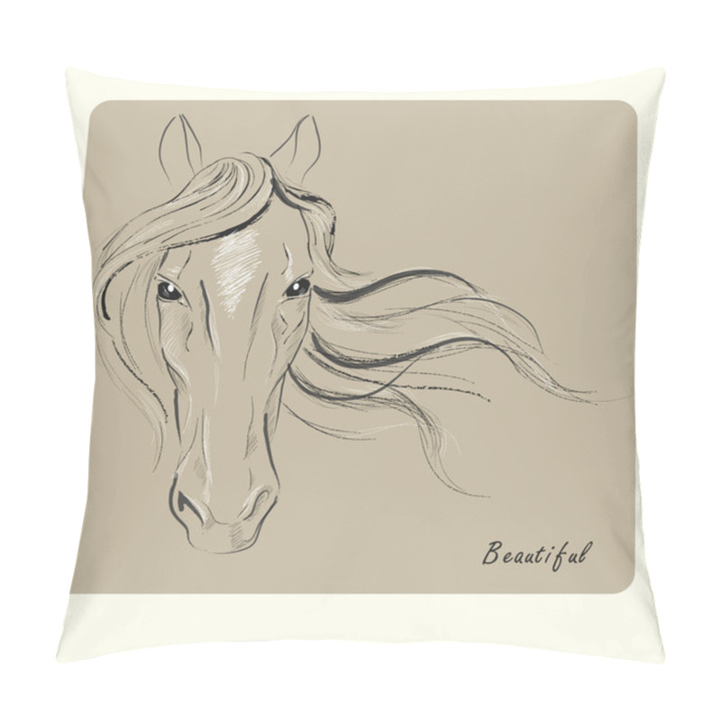 Personality  Horse Face Pillow Covers