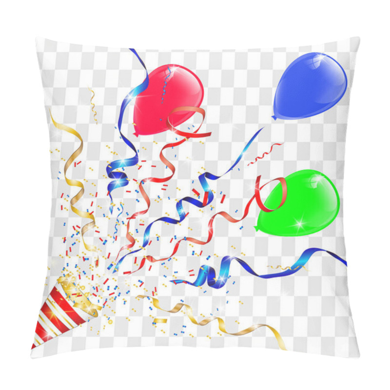 Personality  Vector Confetti. Festive Illustration. Pillow Covers