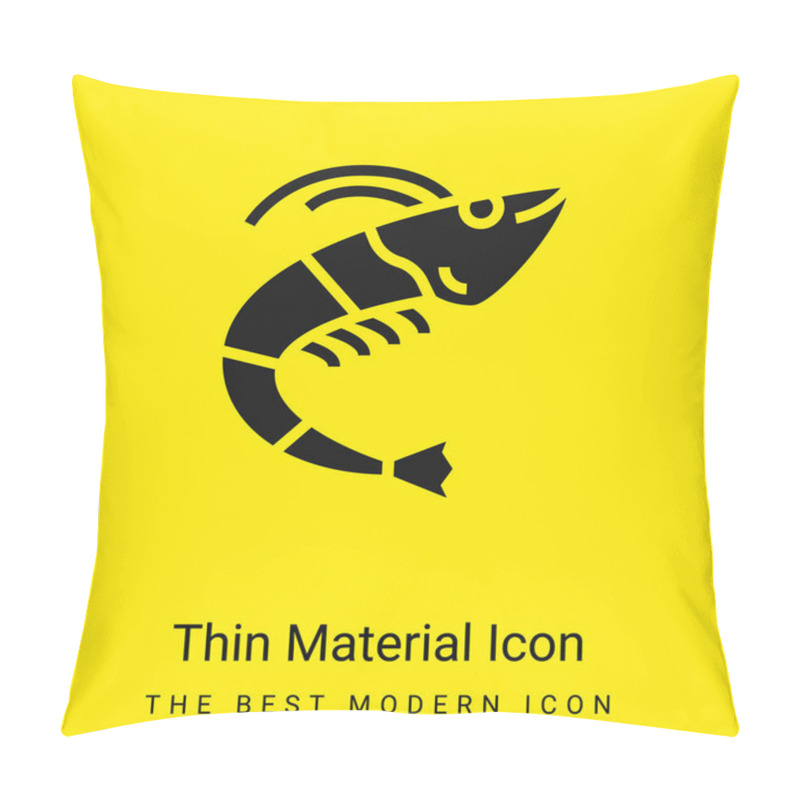 Personality  Animal Minimal Bright Yellow Material Icon Pillow Covers