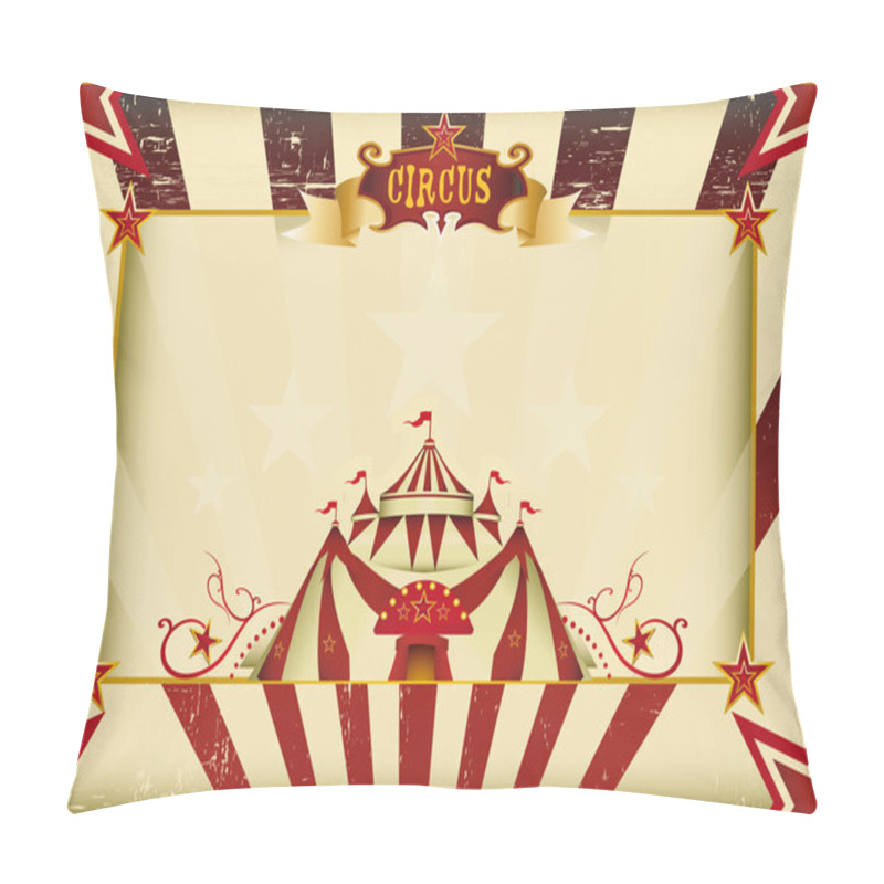 Personality  Horizontal Grunge Circus Pillow Covers