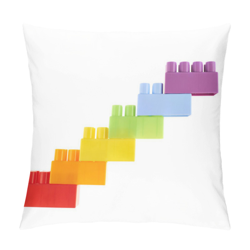 Personality  Stairway Of Toy Bricks Pillow Covers