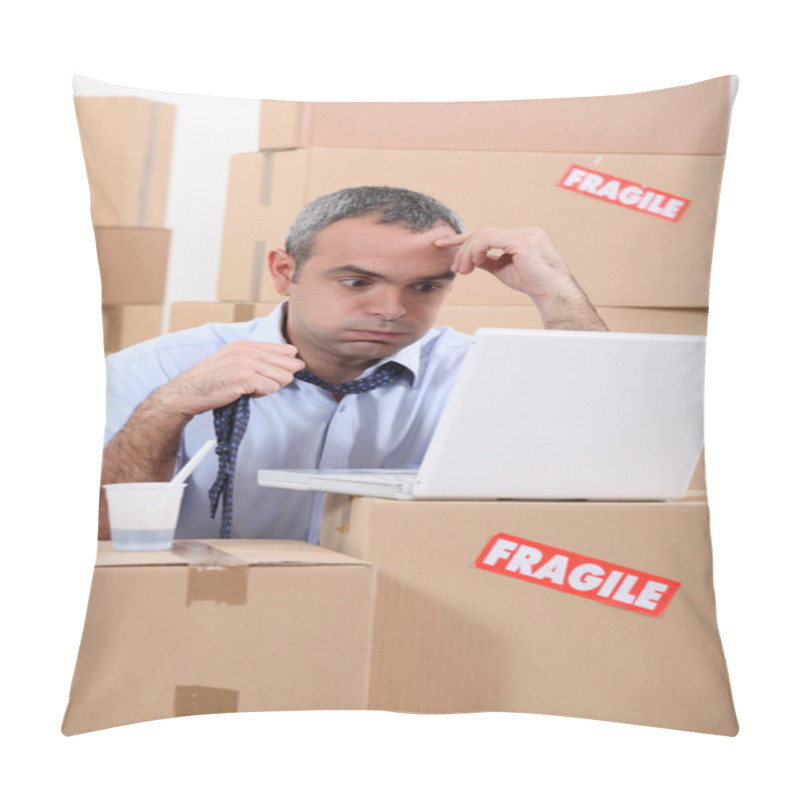 Personality  Stressed Warehouse Worker Pillow Covers