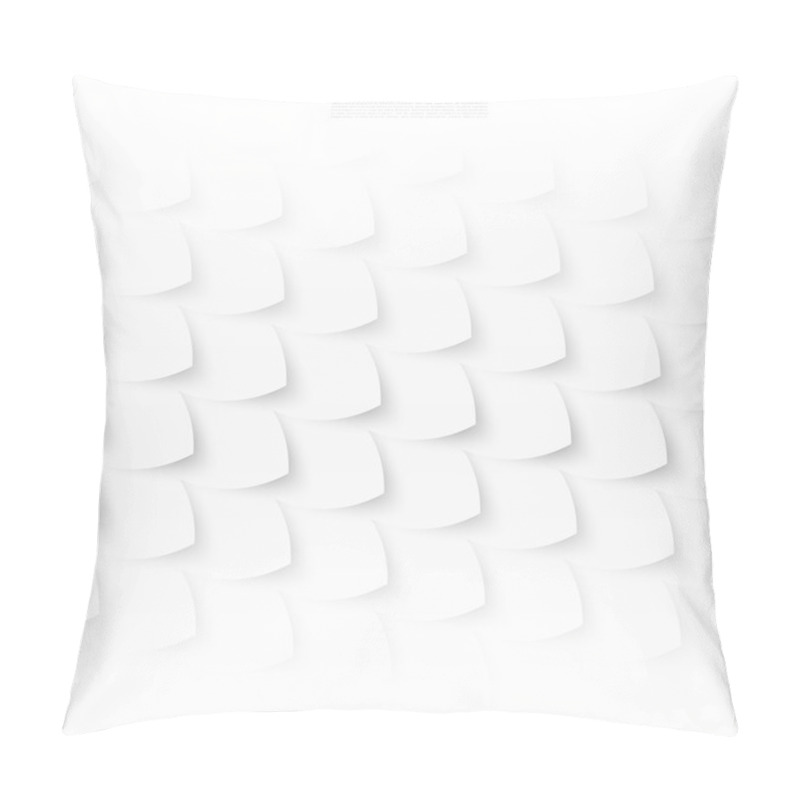 Personality  Vector White Fish, Scales. Abstract Background Pillow Covers