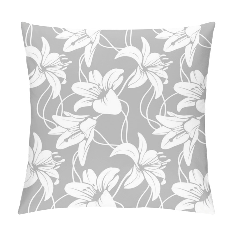 Personality  Vector Lilly Seamless Pattern Pillow Covers