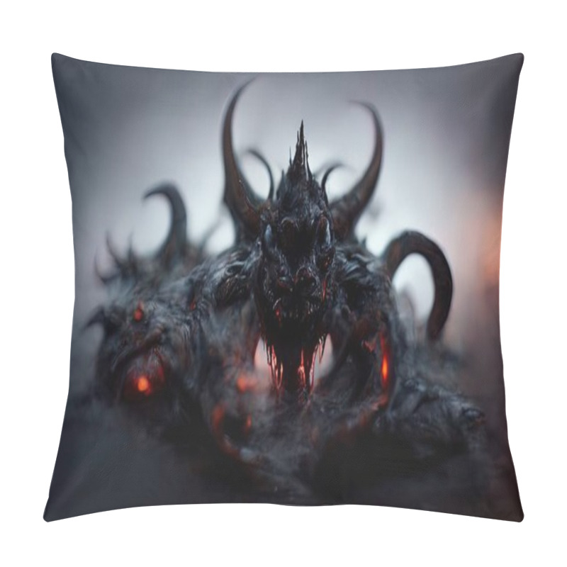 Personality  A Illustration Of A Dark Demon Pillow Covers