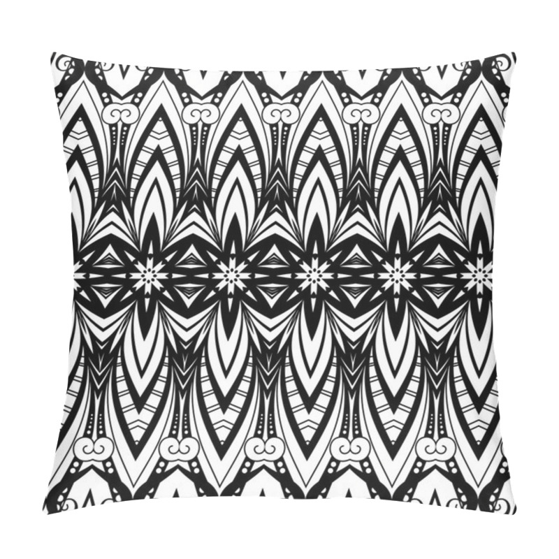 Personality  Seamless Monochrome Ornate Pattern Pillow Covers