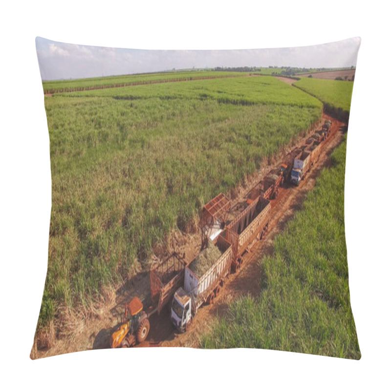 Personality  Sugar Cane Hasvest Plantation Aerial Pillow Covers